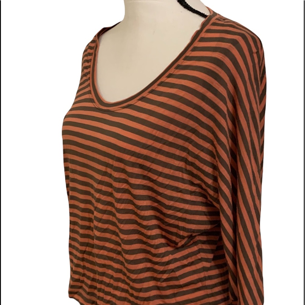 NWT BCBGMAXAZRIA “Willa” Stripped Dolman Sleeve Too -XS